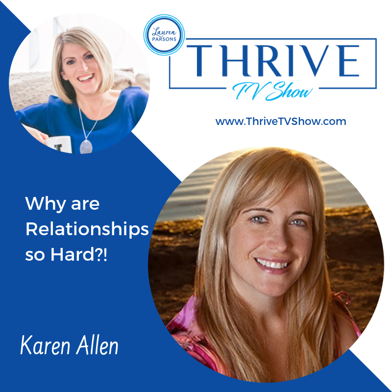 Lauren Parsons Wellbeing Specialists Thrive TV Show Podcast Karen Allen